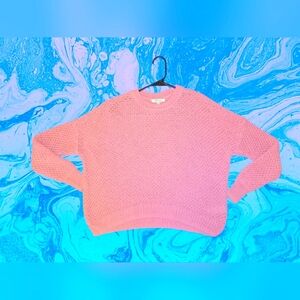 NWT SIZE M Madewell Blush Pink Open Weave Sweater
